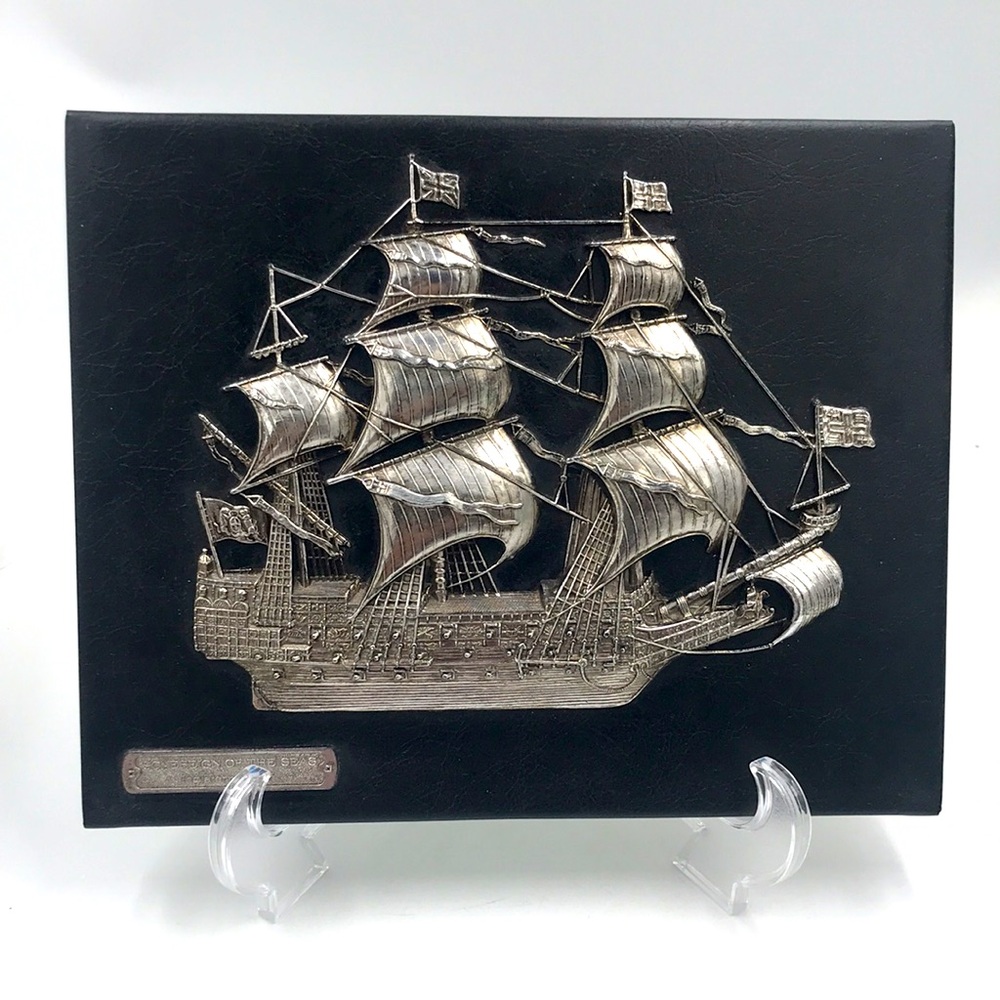 Lobeco Art Antique 3D Pewter Silver Ship Sovereign Of The Seas: Inglaterra, 1637